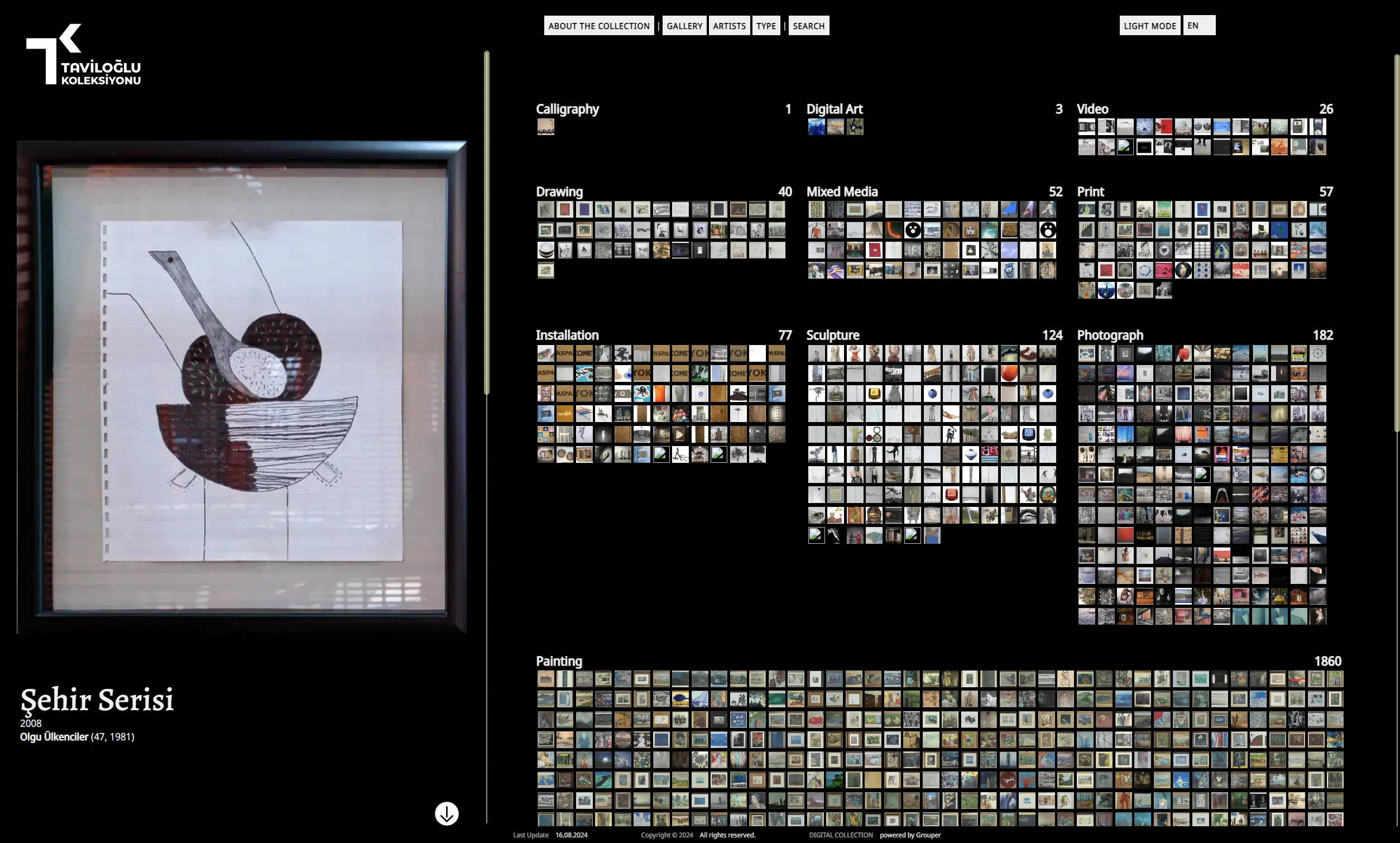 Taviloğlu Collection — Digital Applications for a Private Art Collection